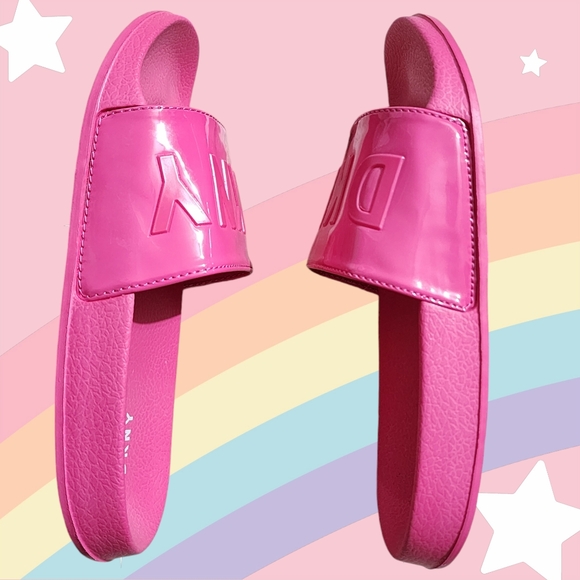 DKNY Girls/Big Kids Size 3½ Pink Slides Sandals fits Women's 5½ - Picture 5 of 10